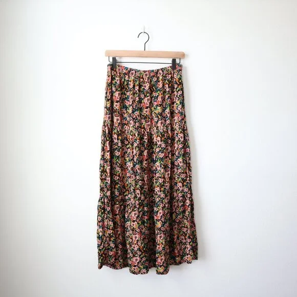 Wild Fable Tiered Floral Maxi Skirt | M - Picture 1 of 7